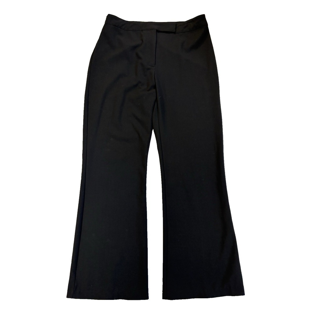 Jaclyn Smith Women's 12 Sexy Black Wide Leg Dress Pants Career Capsule Essential